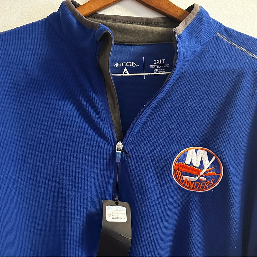 NEW YORK ISLANDERS Quarter Zip Pullover Size 2XLT
